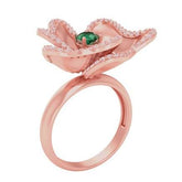 Sterling Silver Semi Mount Ring Setting Round RD Cocktail 花头mm - Syzjewelry